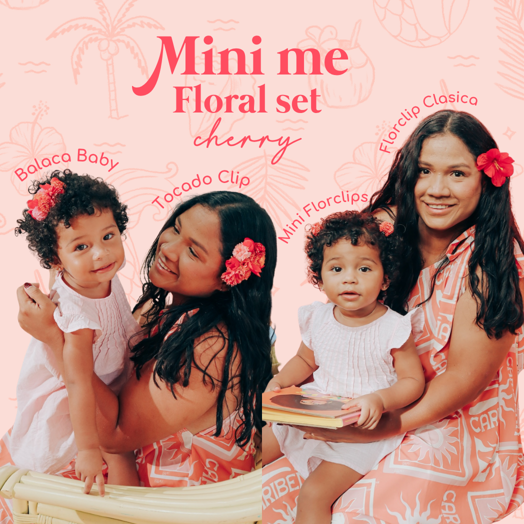 Mini Me Floral Set Cherry